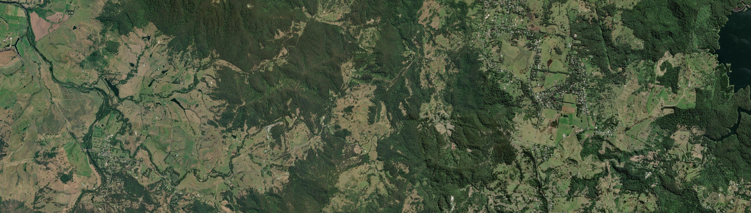Aerial view of Elaman Creek, QLD