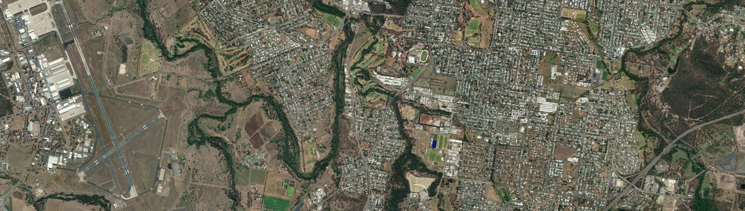 Aerial view of Churchill (Qld), QLD
