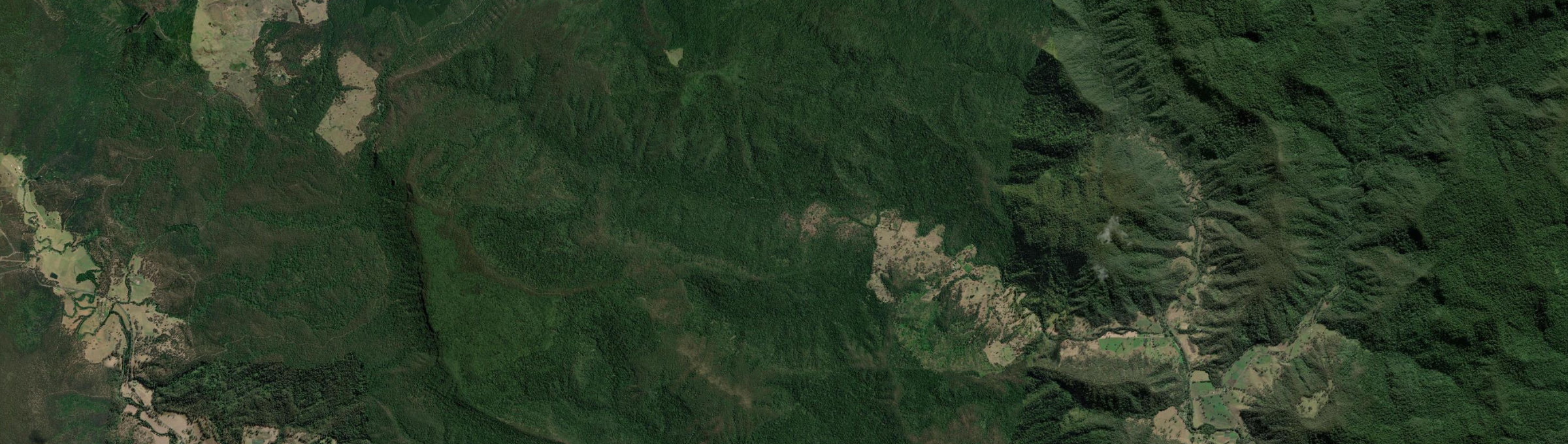 Aerial view of Sawpit Creek, NSW