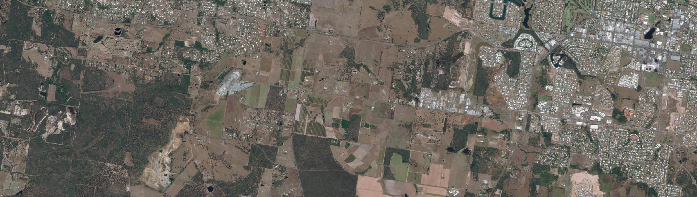 Aerial view of Dundowran, QLD