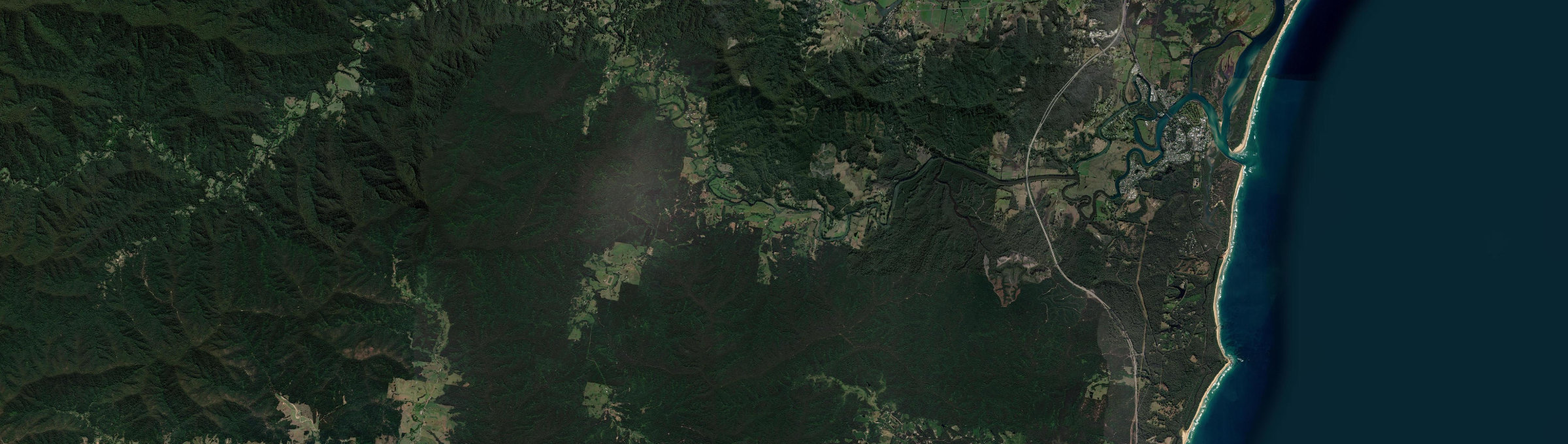 Aerial view of Brierfield, NSW