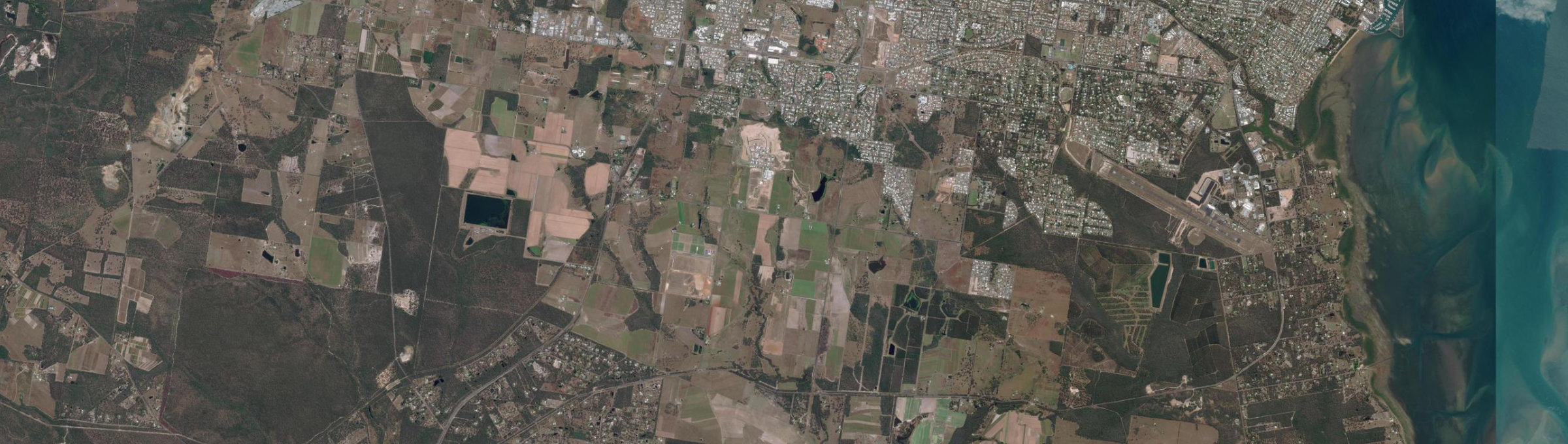 Aerial view of Nikenbah, QLD