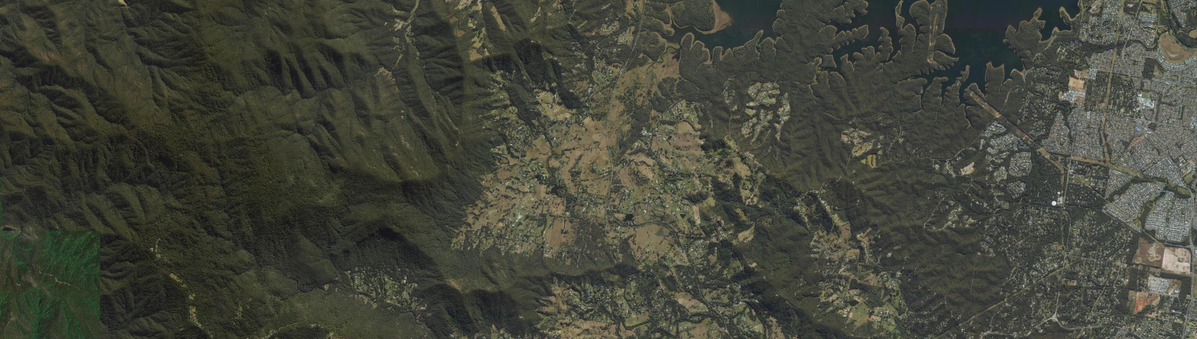 Aerial view of Mount Samson, QLD