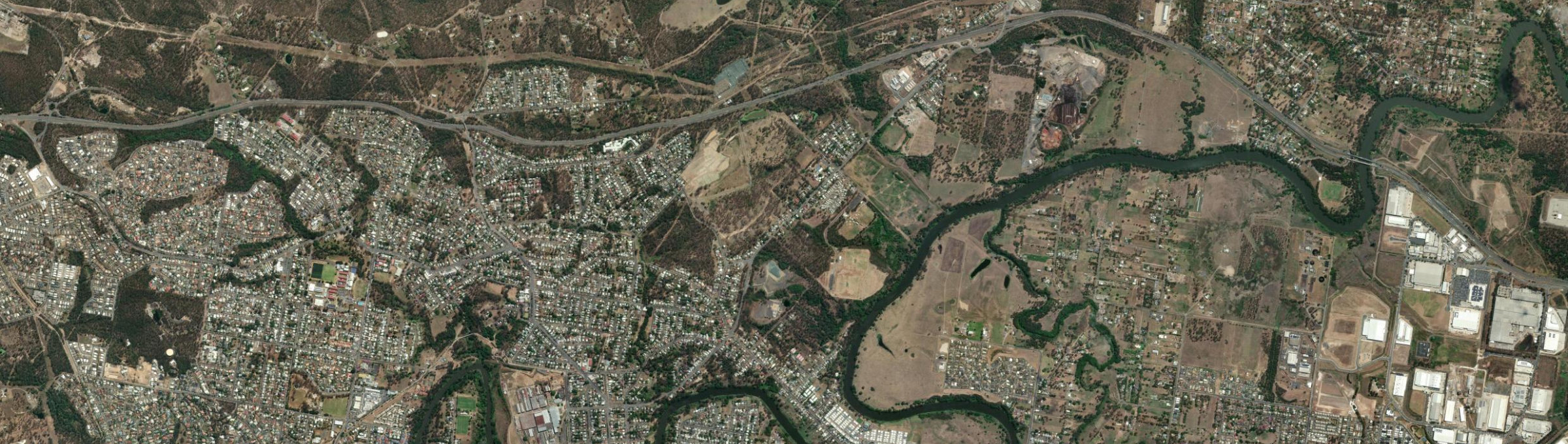 Aerial view of Tivoli, QLD
