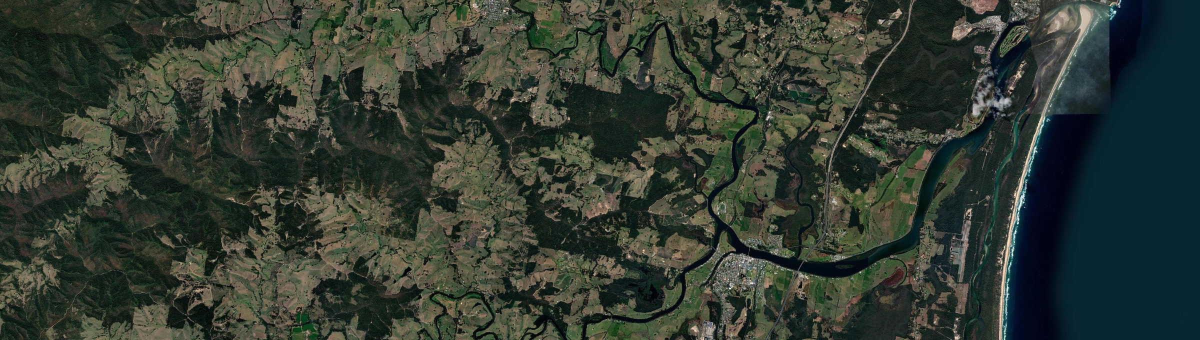 Aerial view of Congarinni North, NSW
