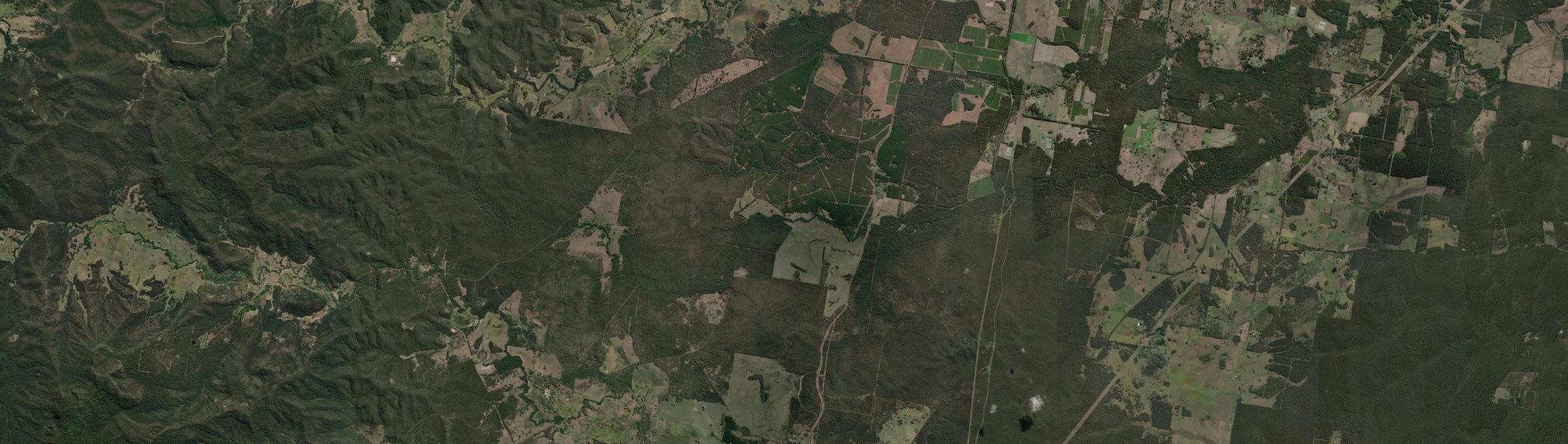 Aerial view of Coombell, NSW