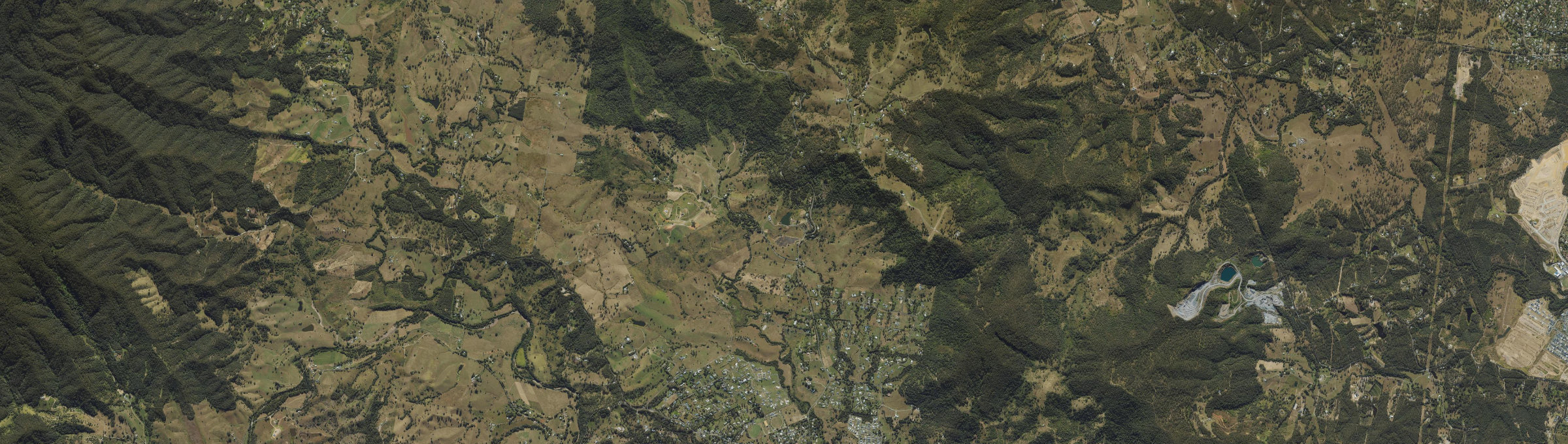 Aerial view of King Scrub, QLD