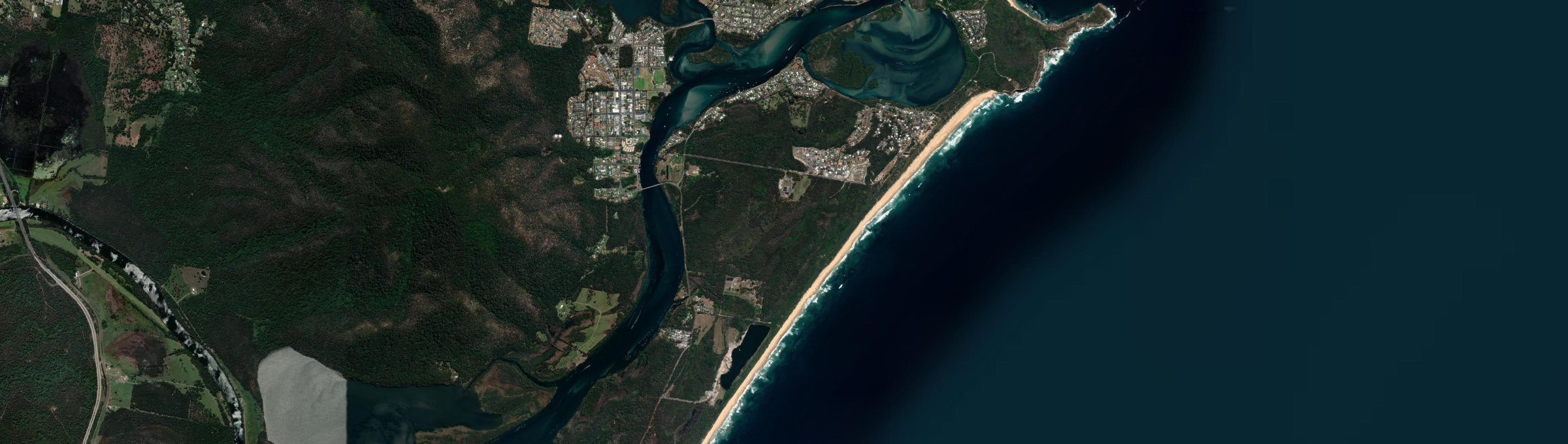 Aerial view of Dunbogan, NSW