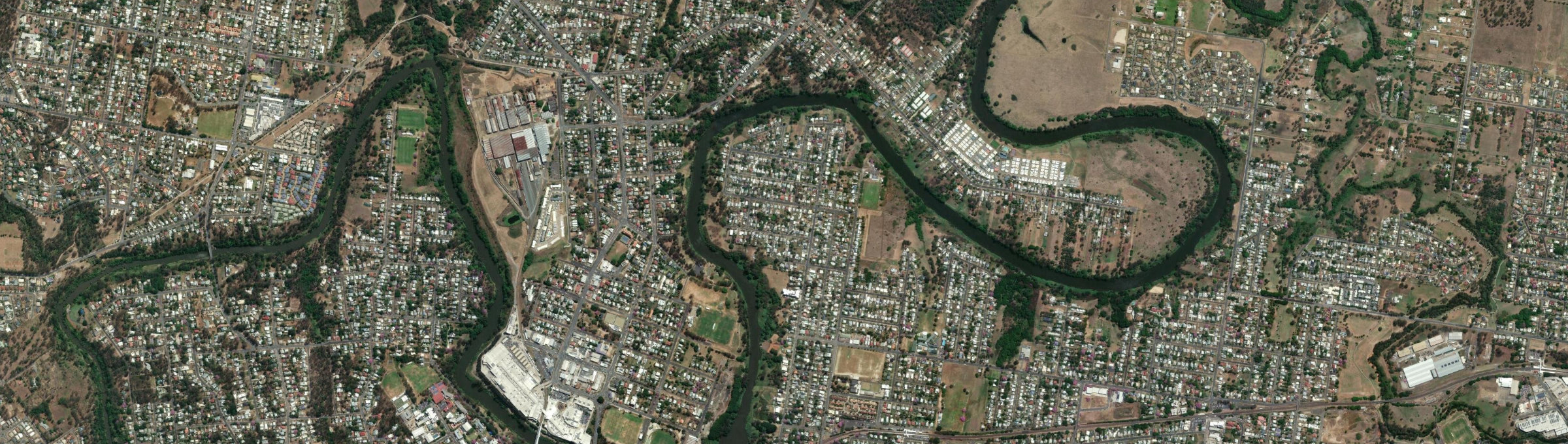 Aerial view of Basin Pocket, QLD