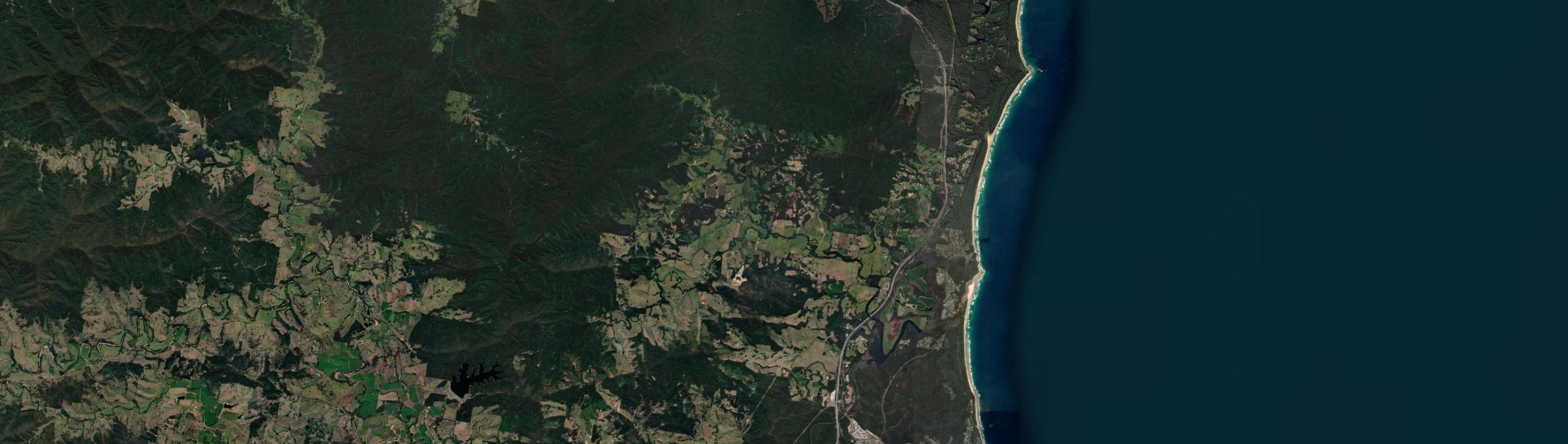 Aerial view of Valla, NSW