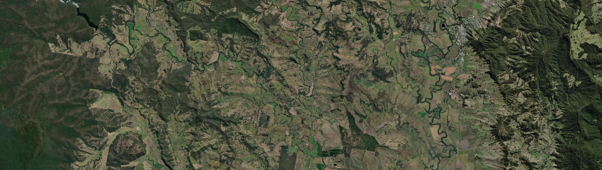 Aerial view of Ettrick (NSW), NSW
