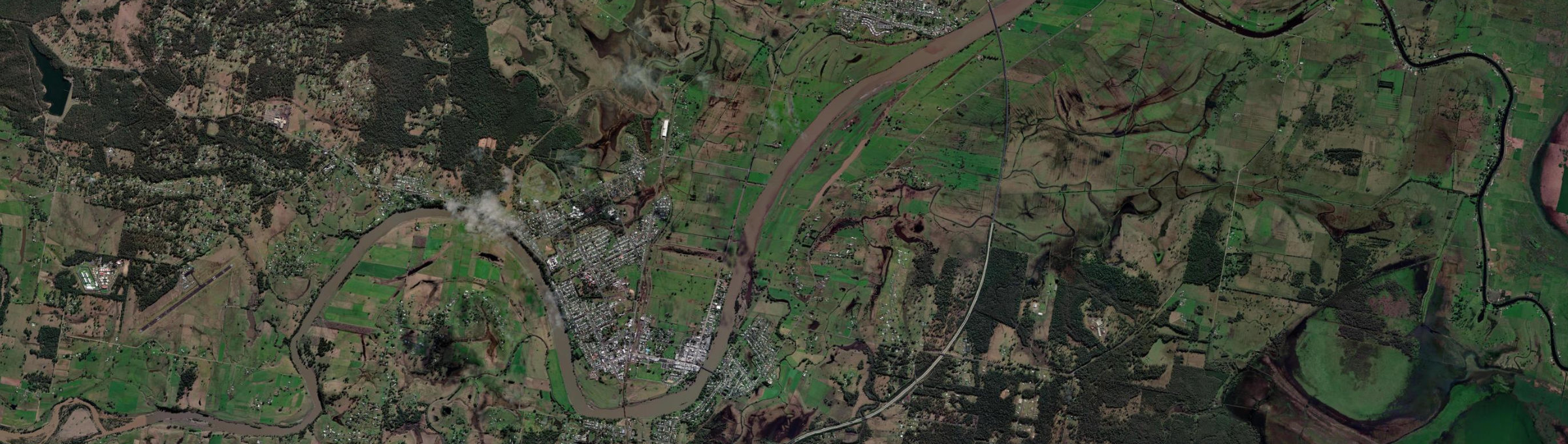 Aerial view of Kempsey, NSW