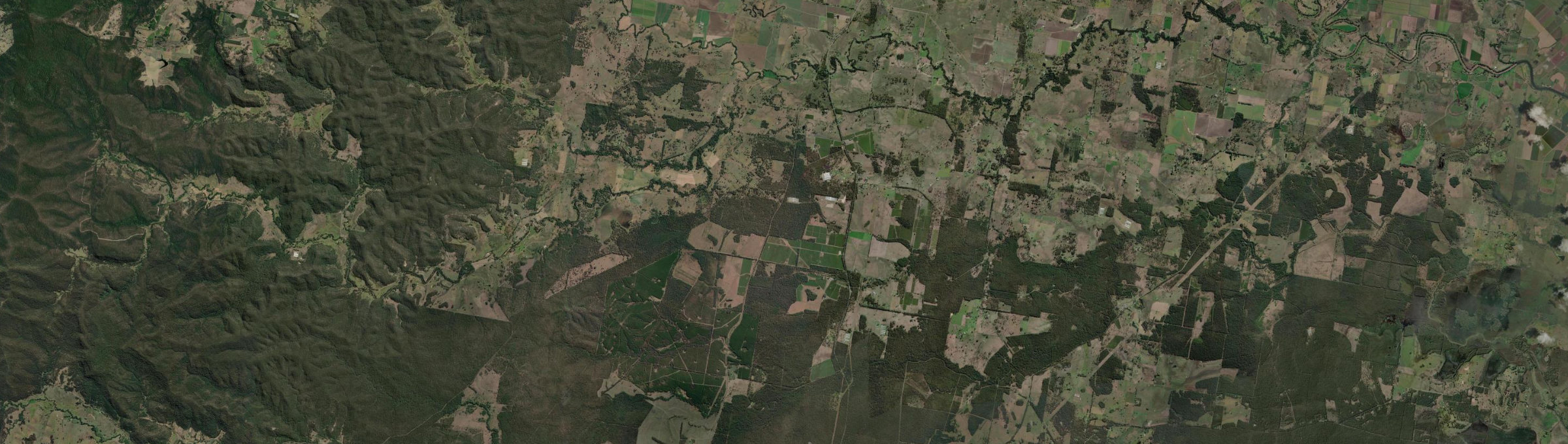 Aerial view of Leeville, NSW