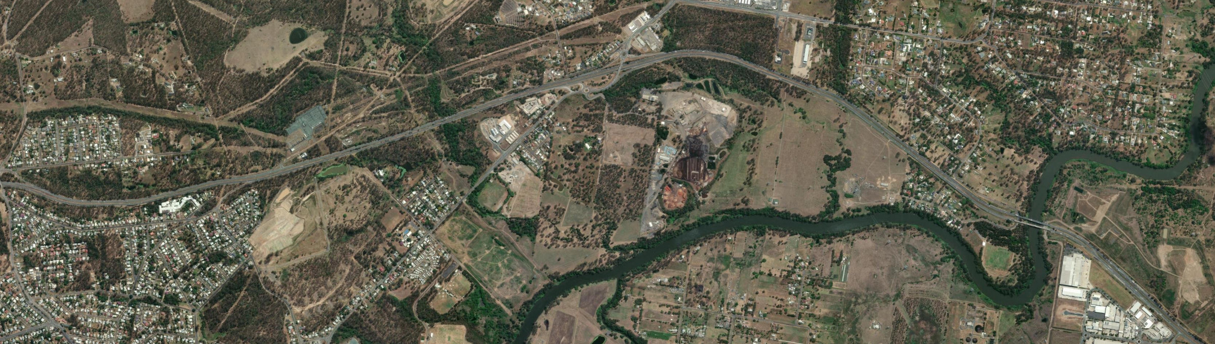 Aerial view of North Tivoli, QLD