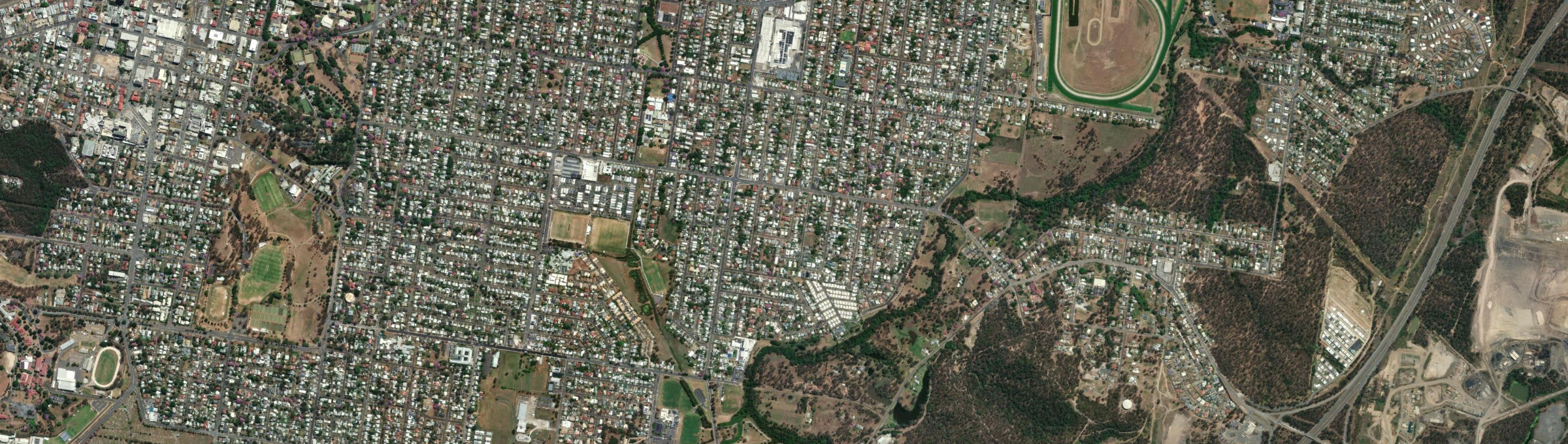 Aerial view of Silkstone, QLD