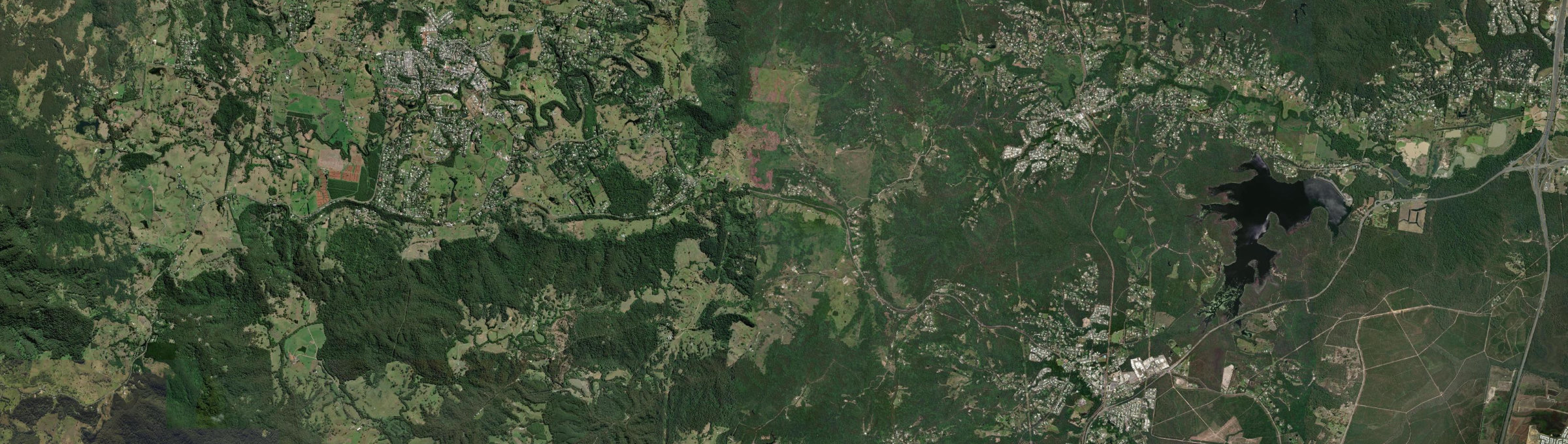 Aerial view of Bald Knob, QLD