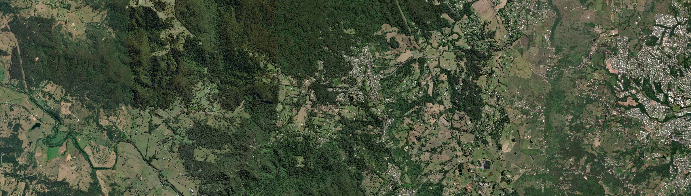 Aerial view of Mapleton, QLD