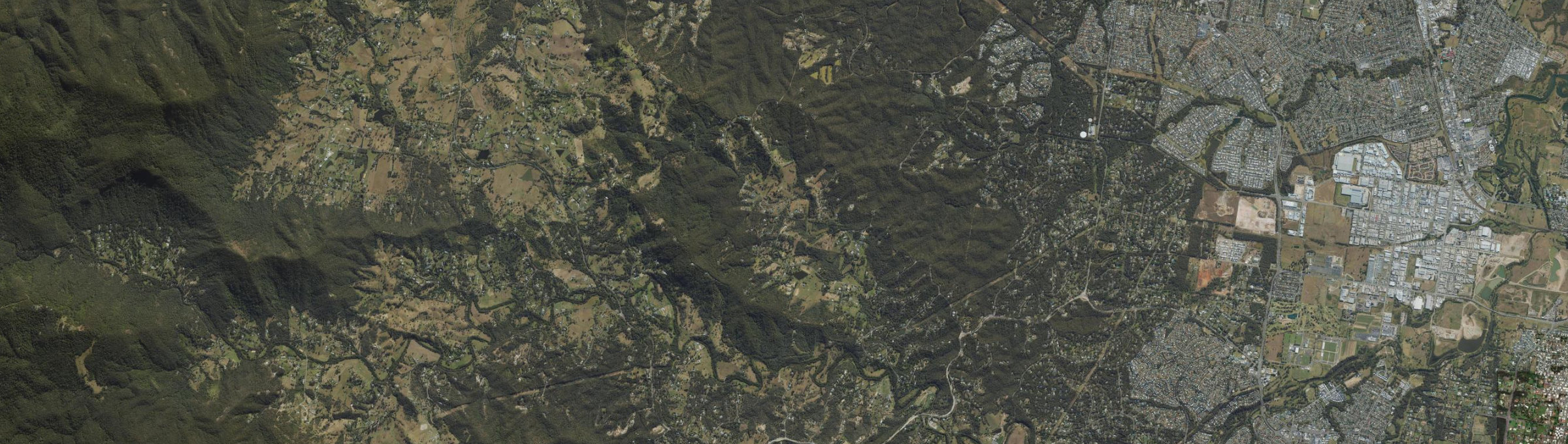 Aerial view of Clear Mountain, QLD