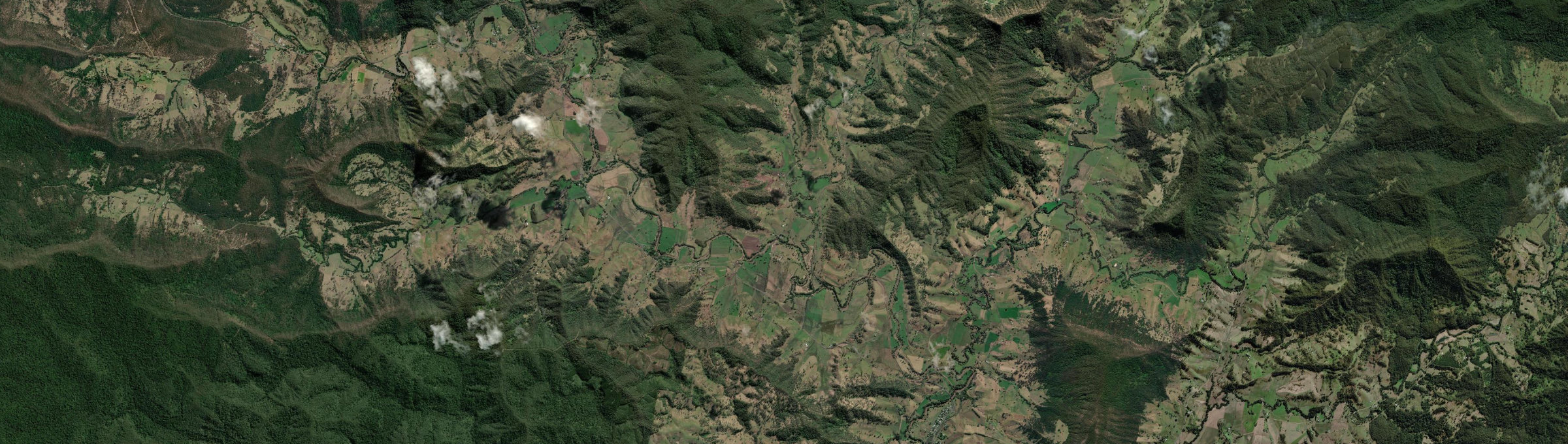 Aerial view of The Risk, NSW