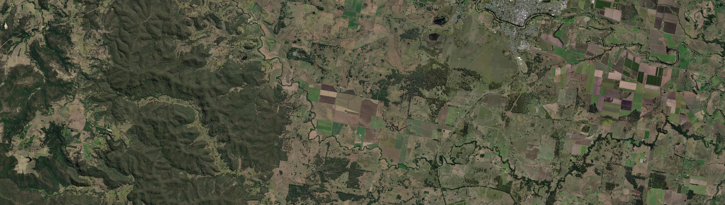 Aerial view of Shannon Brook, NSW