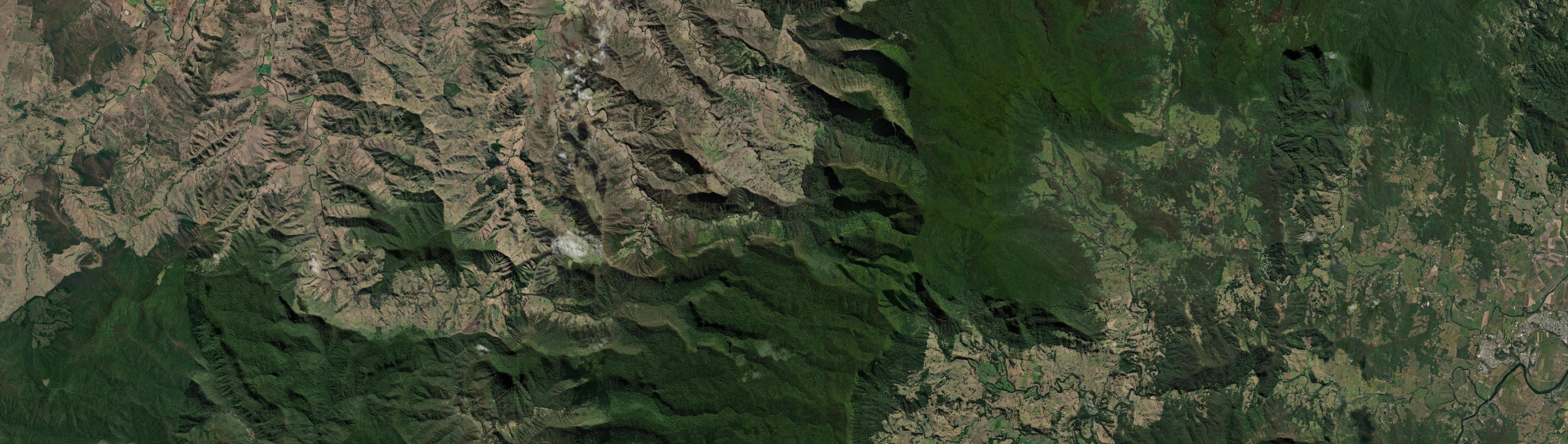 Aerial view of Southern Lamington, QLD