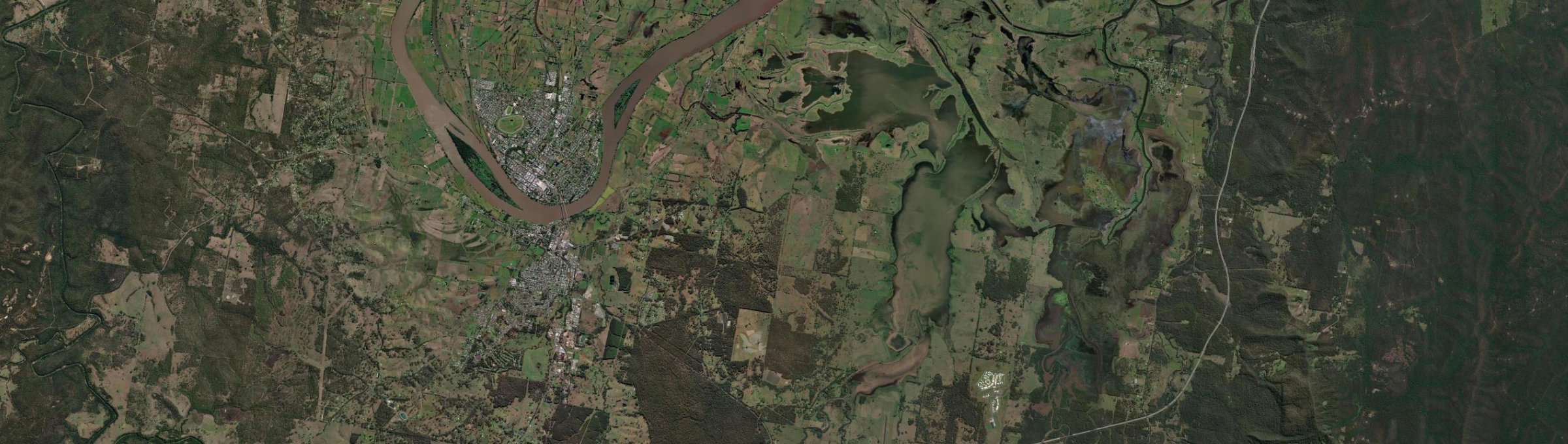 Aerial view of Clarenza, NSW