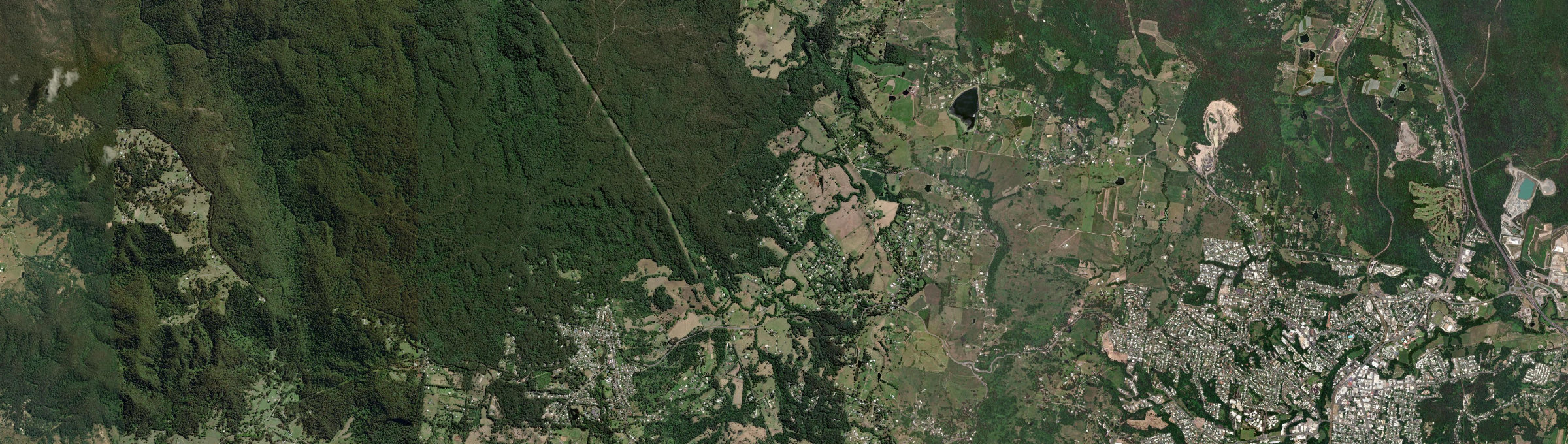 Aerial view of Kureelpa, QLD