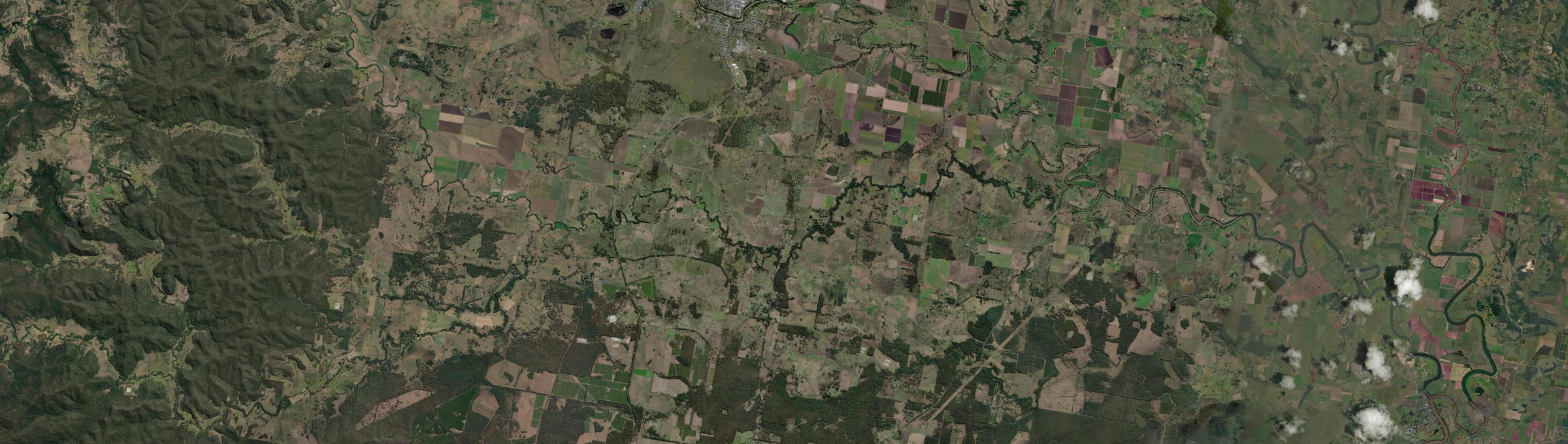 Aerial view of Yorklea, NSW