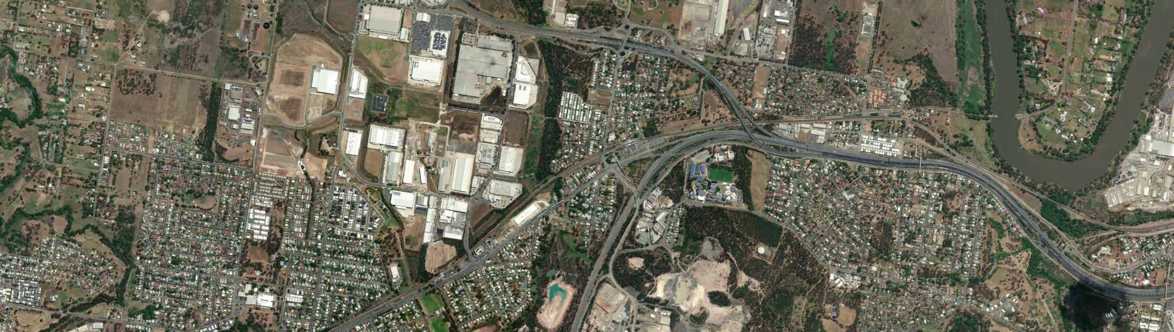 Aerial view of Dinmore, QLD