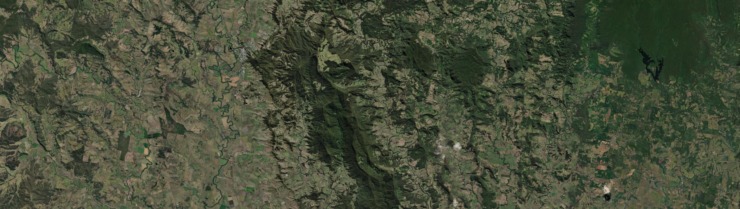 Aerial view of Larnook, NSW