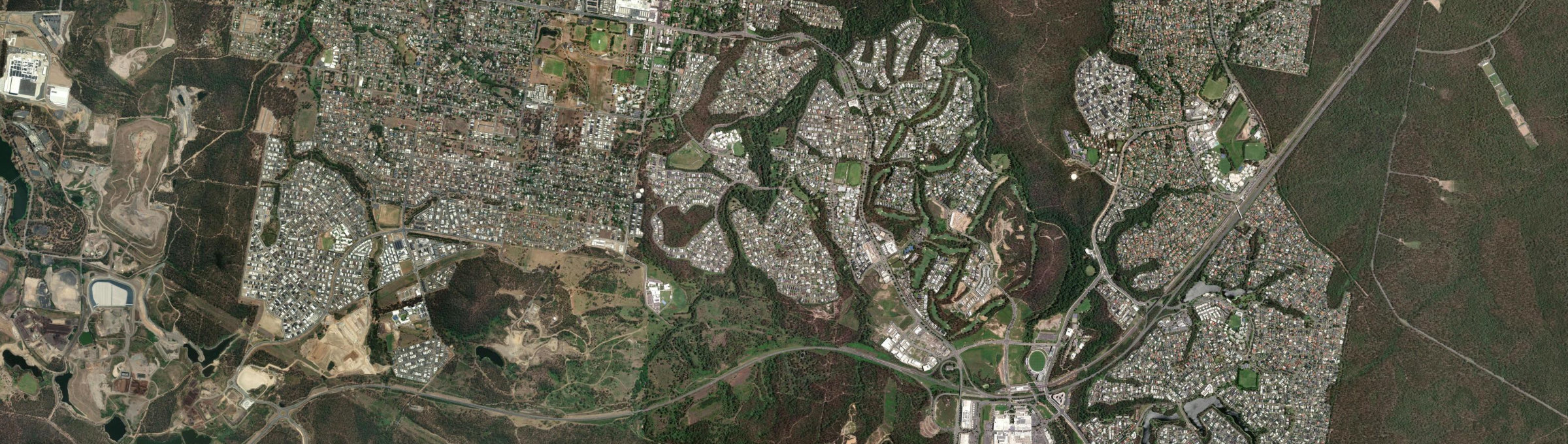 Aerial view of Augustine Heights, QLD