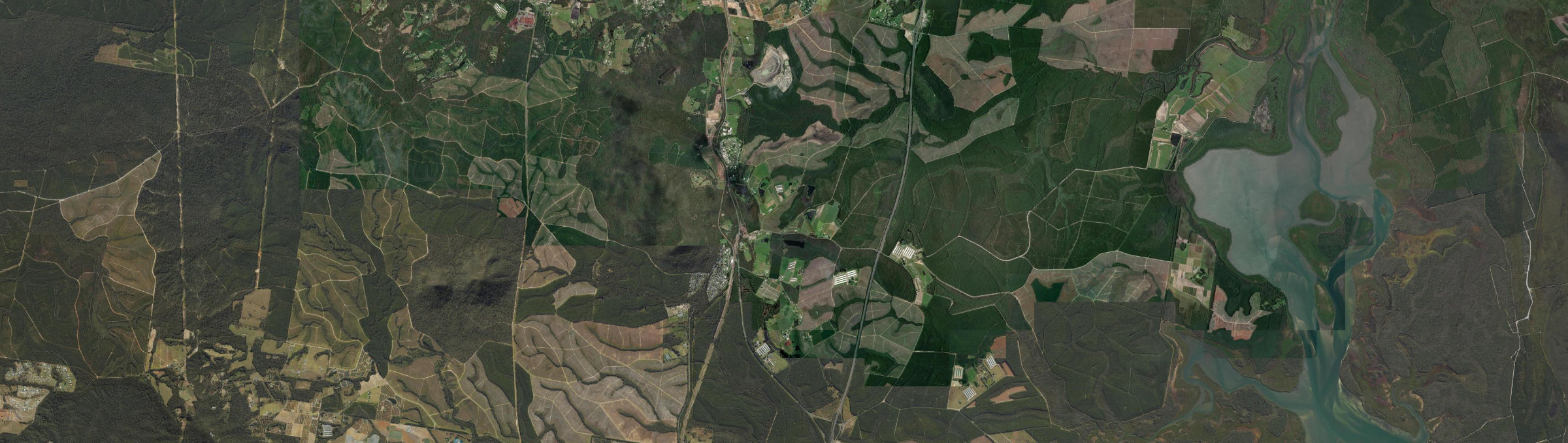 Aerial view of Beerburrum, QLD