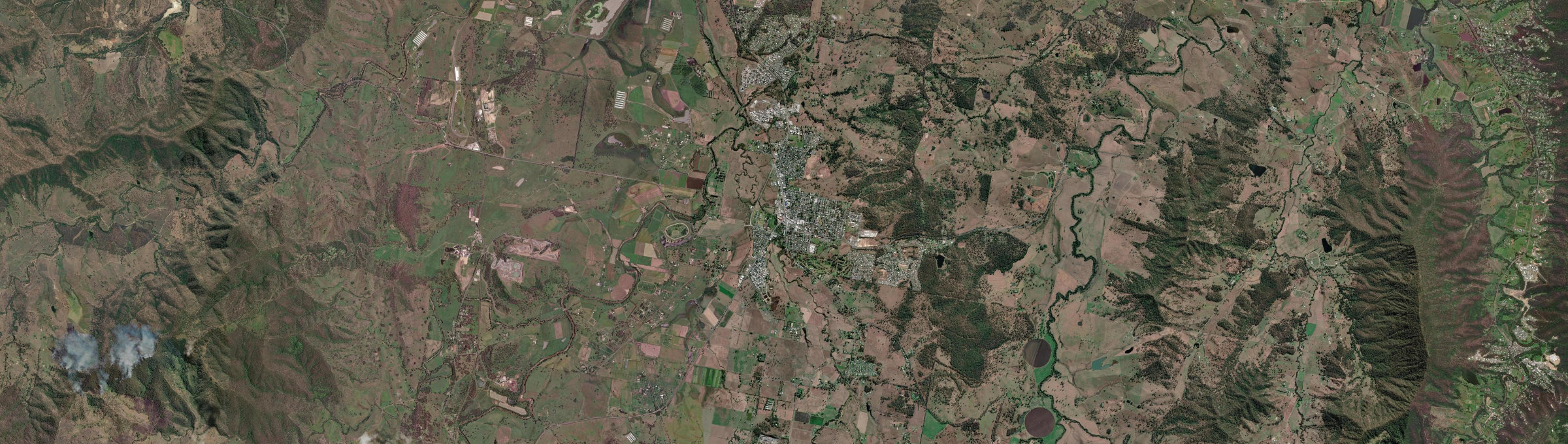 Aerial view of Beaudesert, QLD