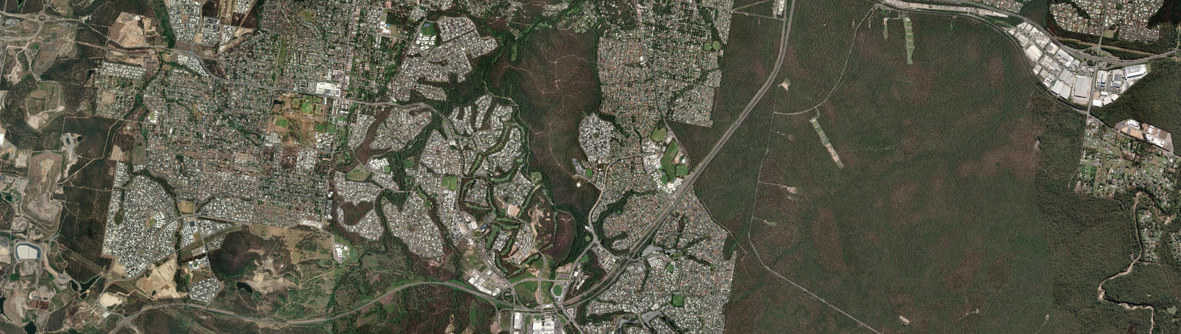 Aerial view of Springfield (Ipswich - Qld), QLD