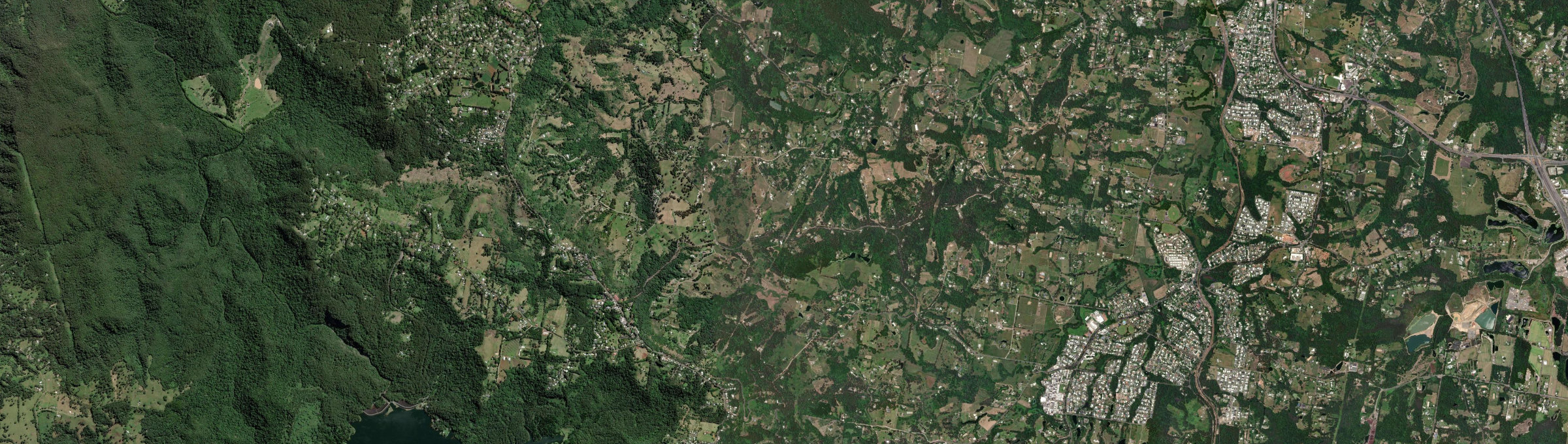 Aerial view of Hunchy, QLD