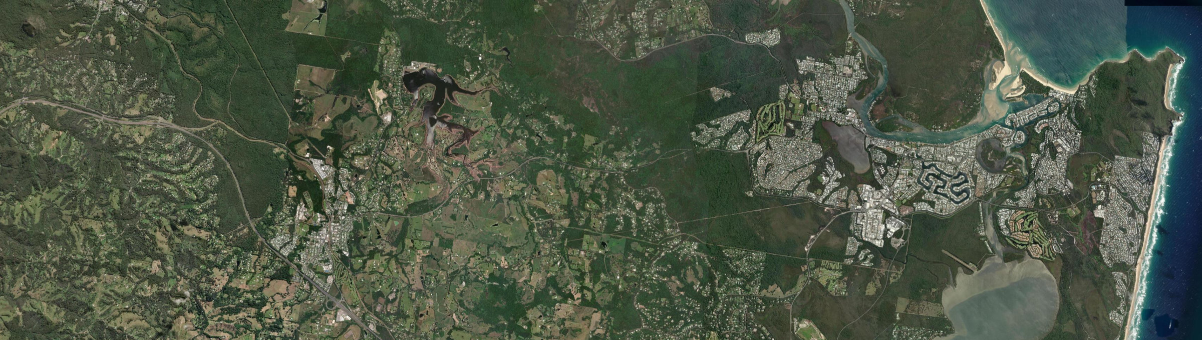 Aerial view of Tinbeerwah, QLD
