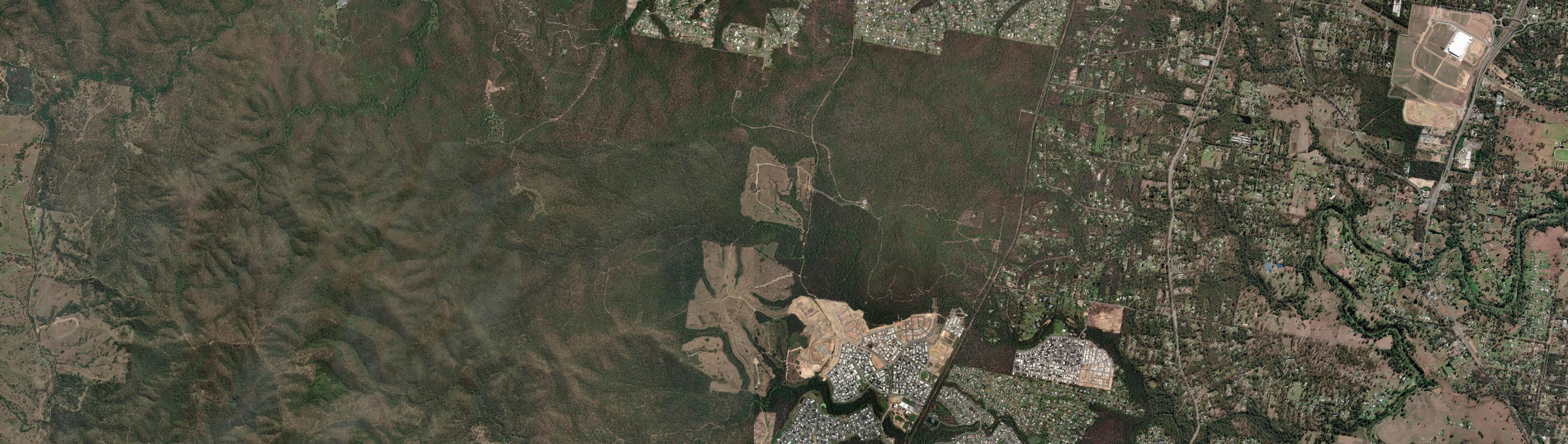 Aerial view of Silverbark Ridge, QLD