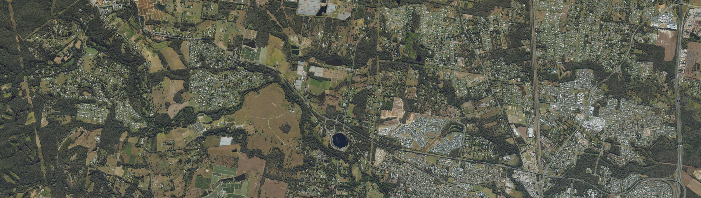 Aerial view of Moodlu, QLD