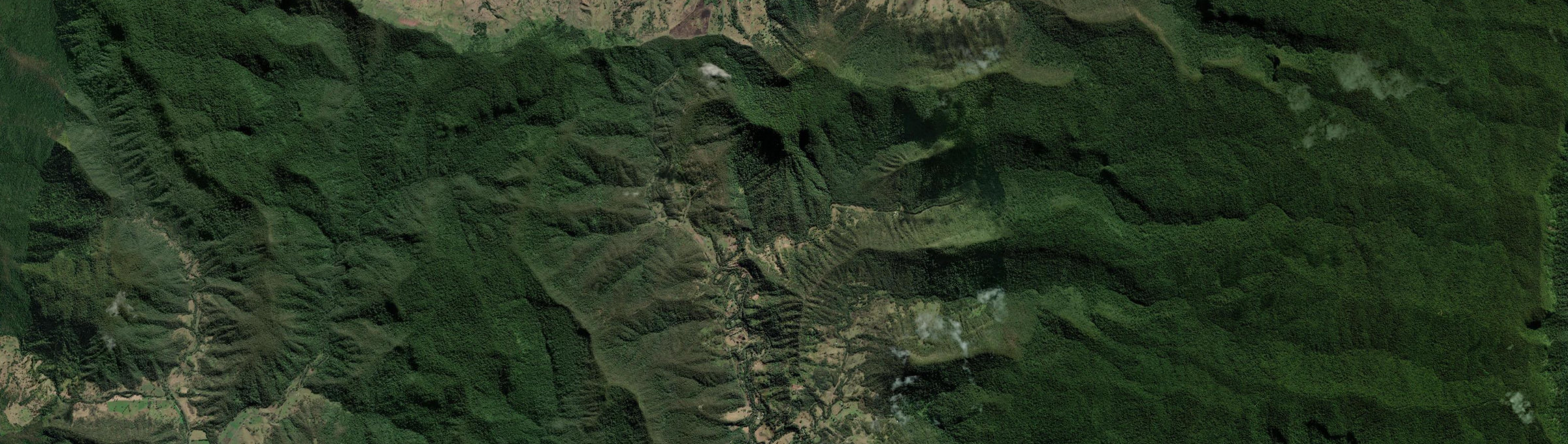 Aerial view of Cougal, NSW