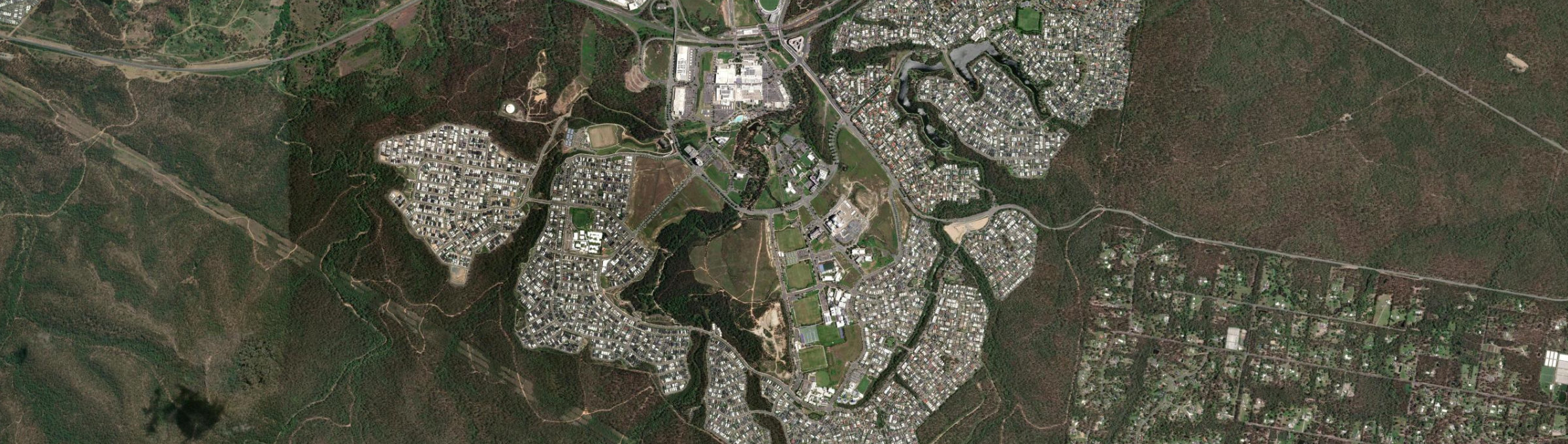 Aerial view of Springfield Central, QLD