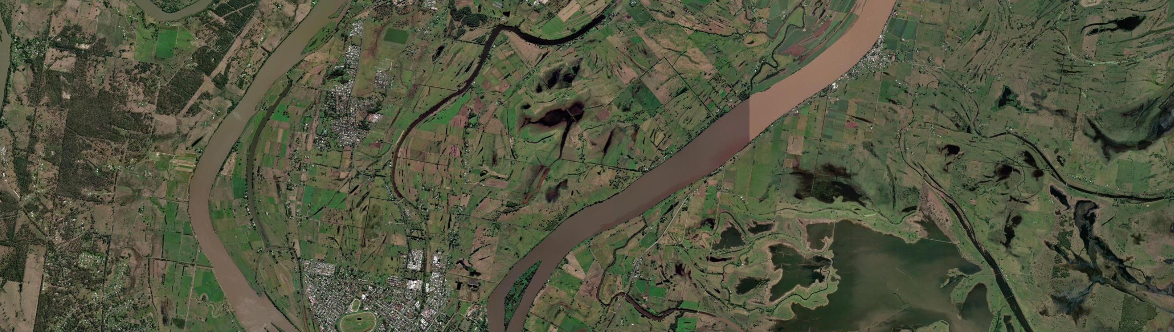 Aerial view of Great Marlow, NSW
