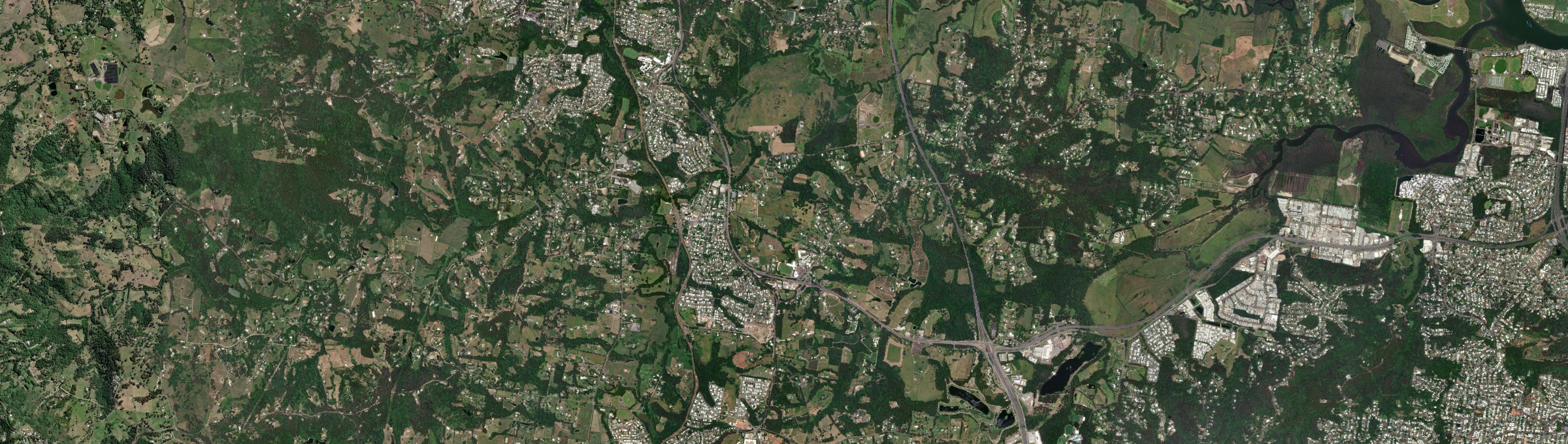 Aerial view of Woombye, QLD