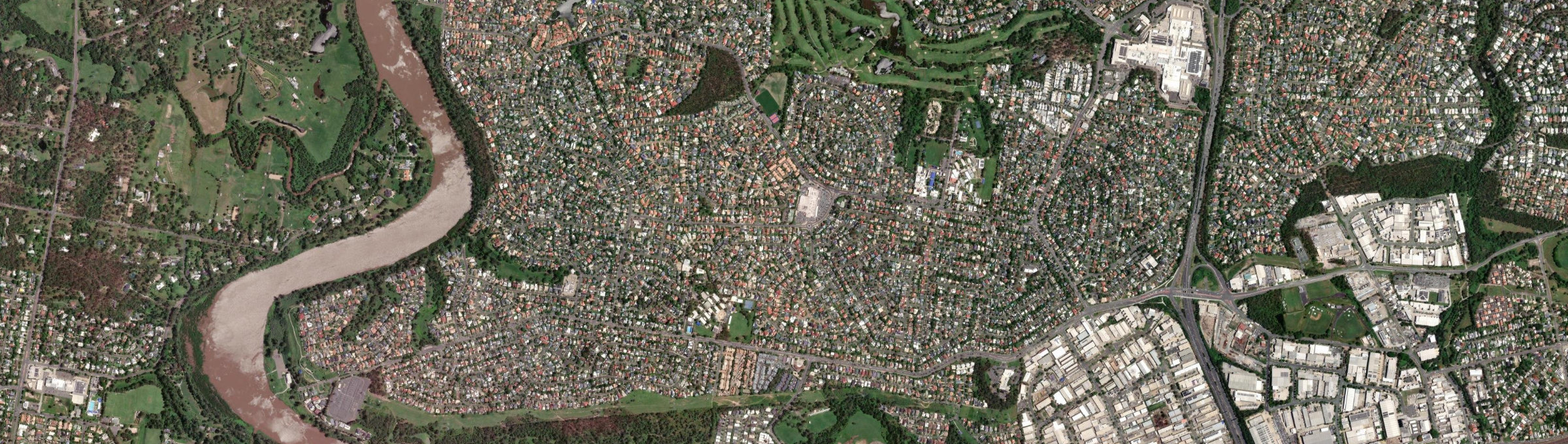 Aerial view of Middle Park (Qld), QLD