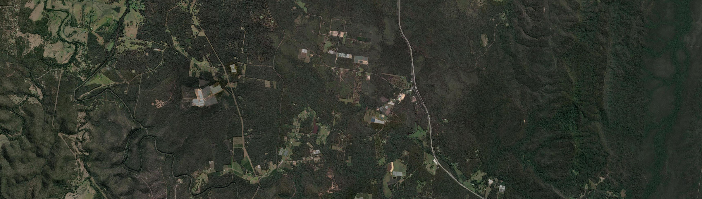 Aerial view of Wells Crossing, NSW