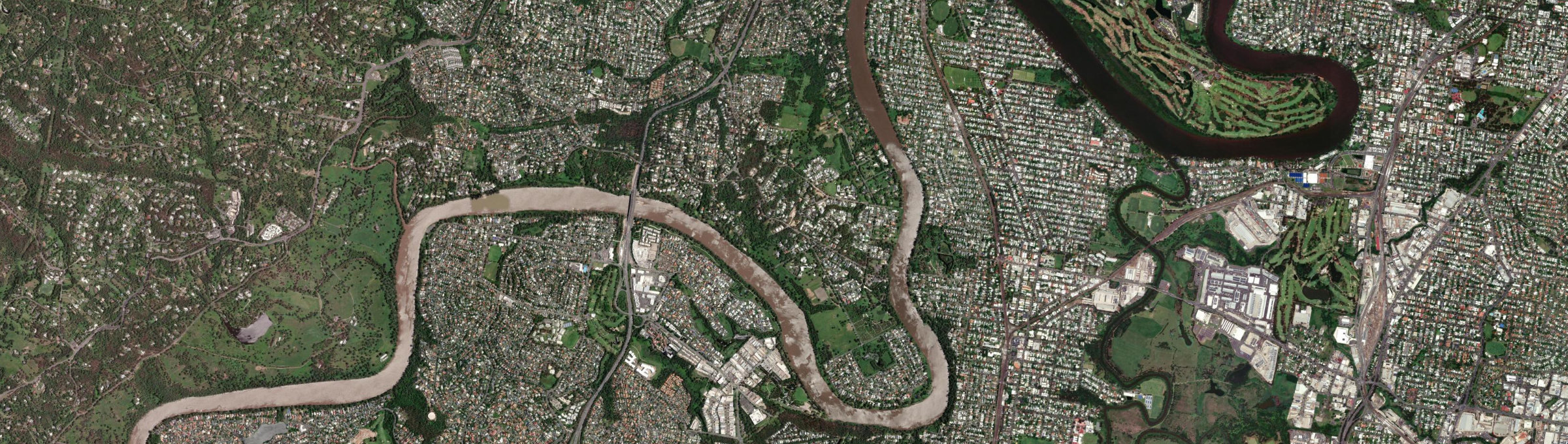 Aerial view of Fig Tree Pocket, QLD