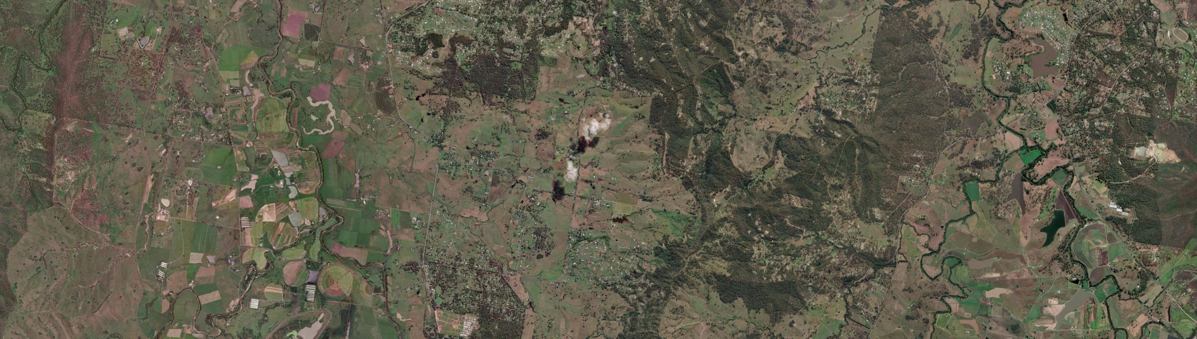 Aerial view of Veresdale Scrub, QLD