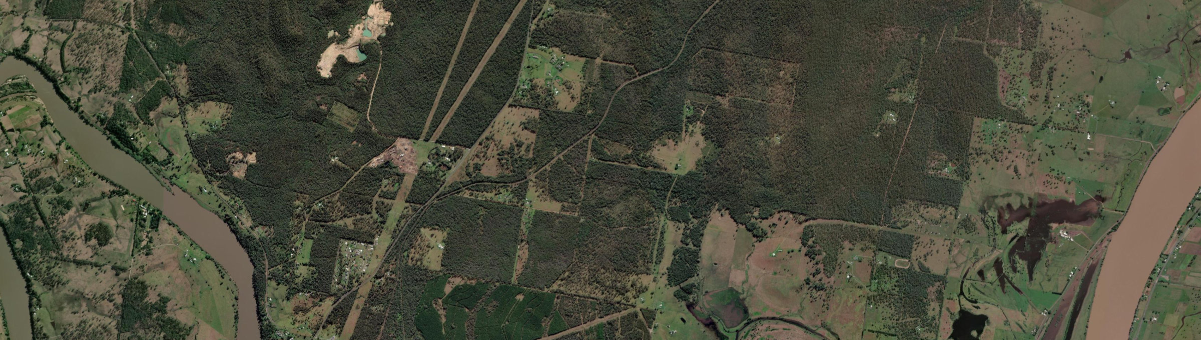 Aerial view of Kyarran, NSW