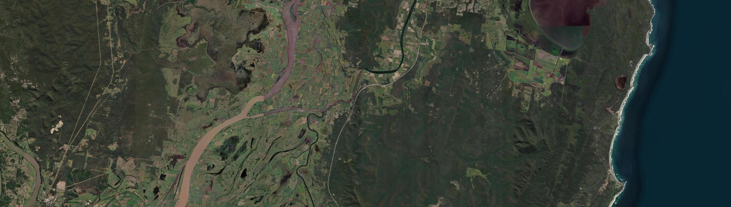Aerial view of Tyndale, NSW