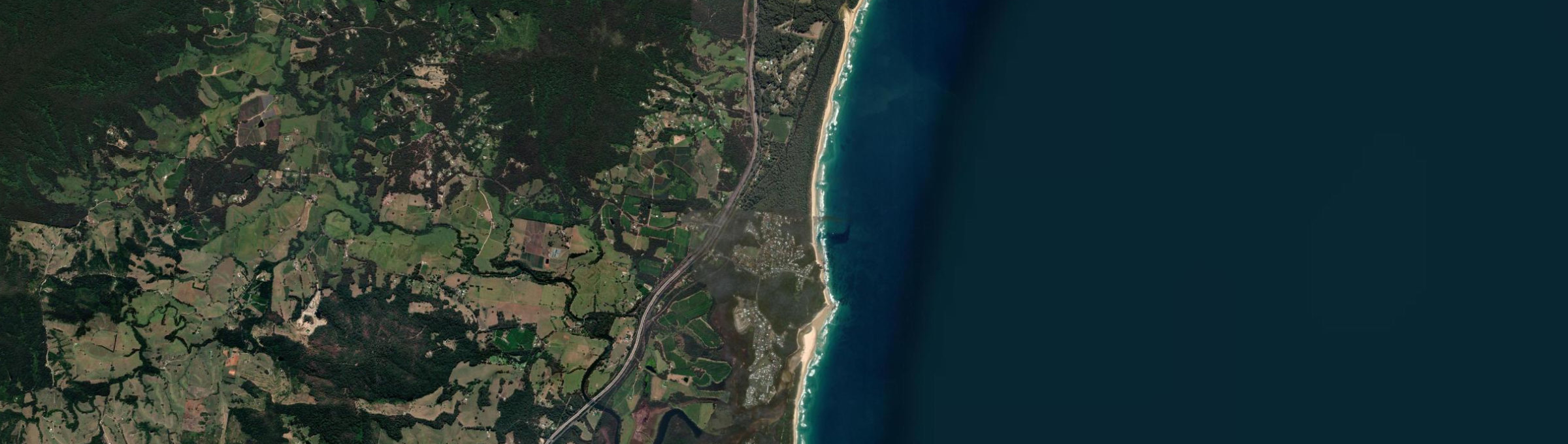 Aerial view of Valla Beach, NSW