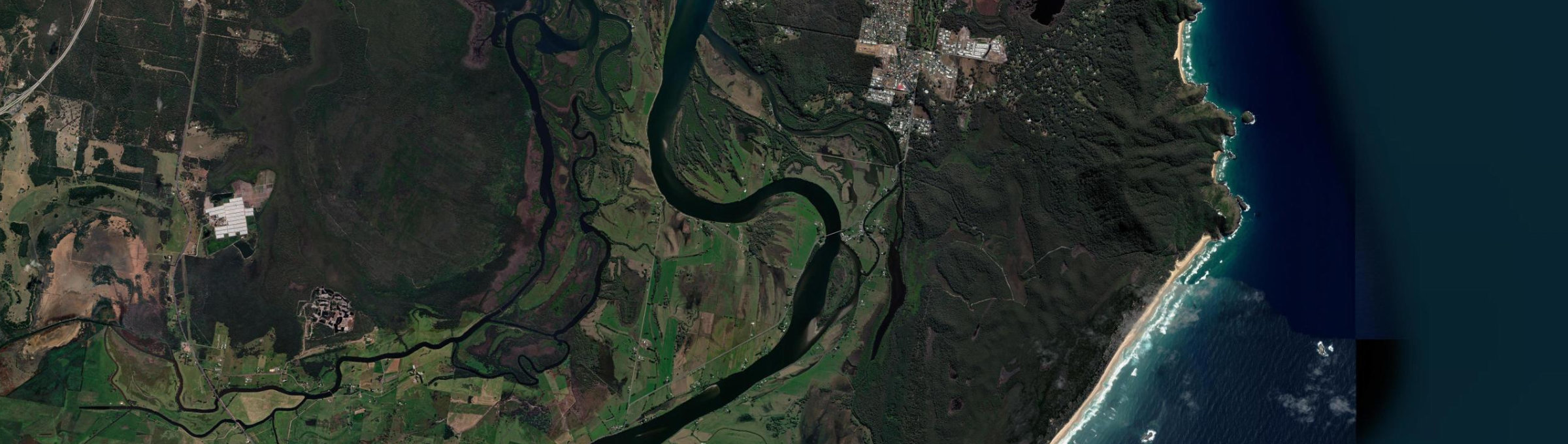 Aerial view of Jerseyville, NSW